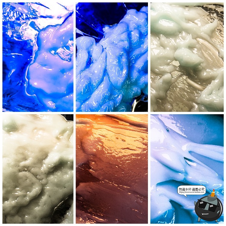 图片[9]-未来迷幻抽象流体液体光泽油漆奶油塑料表面纹理背景图片JPG素材-设计猿