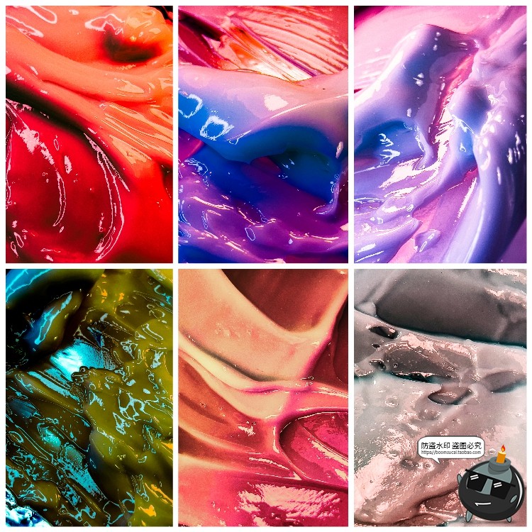 图片[10]-未来迷幻抽象流体液体光泽油漆奶油塑料表面纹理背景图片JPG素材-设计猿