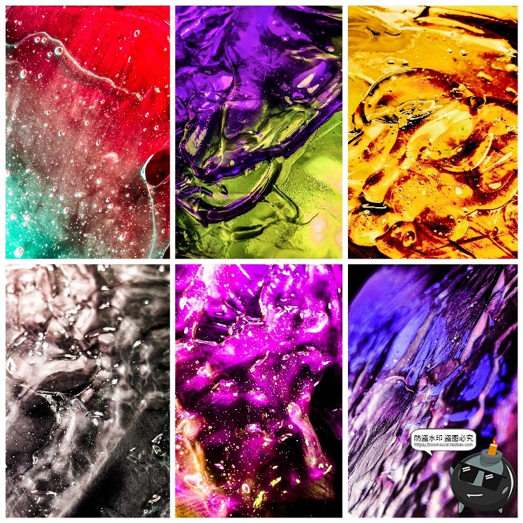 图片[16]-未来迷幻抽象流体液体光泽油漆奶油塑料表面纹理背景图片JPG素材-设计猿