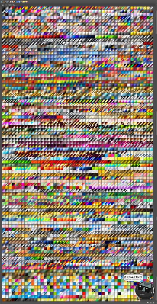 图片[1]-常用PS渐变合集多彩变色PS预设配色插件颜色梯度grd格式PS素材-设计猿