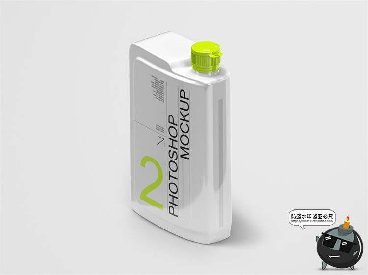 图片[2]-潮流潮物发动机油瓶塑料瓶金属酒瓶包装外观展示PSD模板样机素材-设计猿