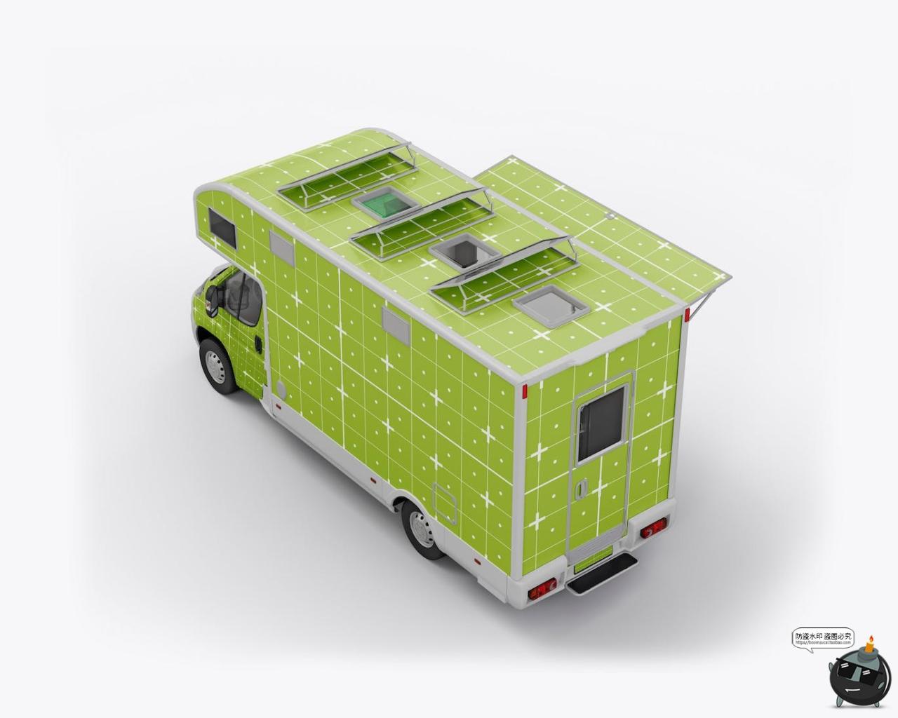 图片[2]-食品移动餐车快餐车摆摊卡车汽车贴图外观广告样机PSD模板PS素材-设计猿