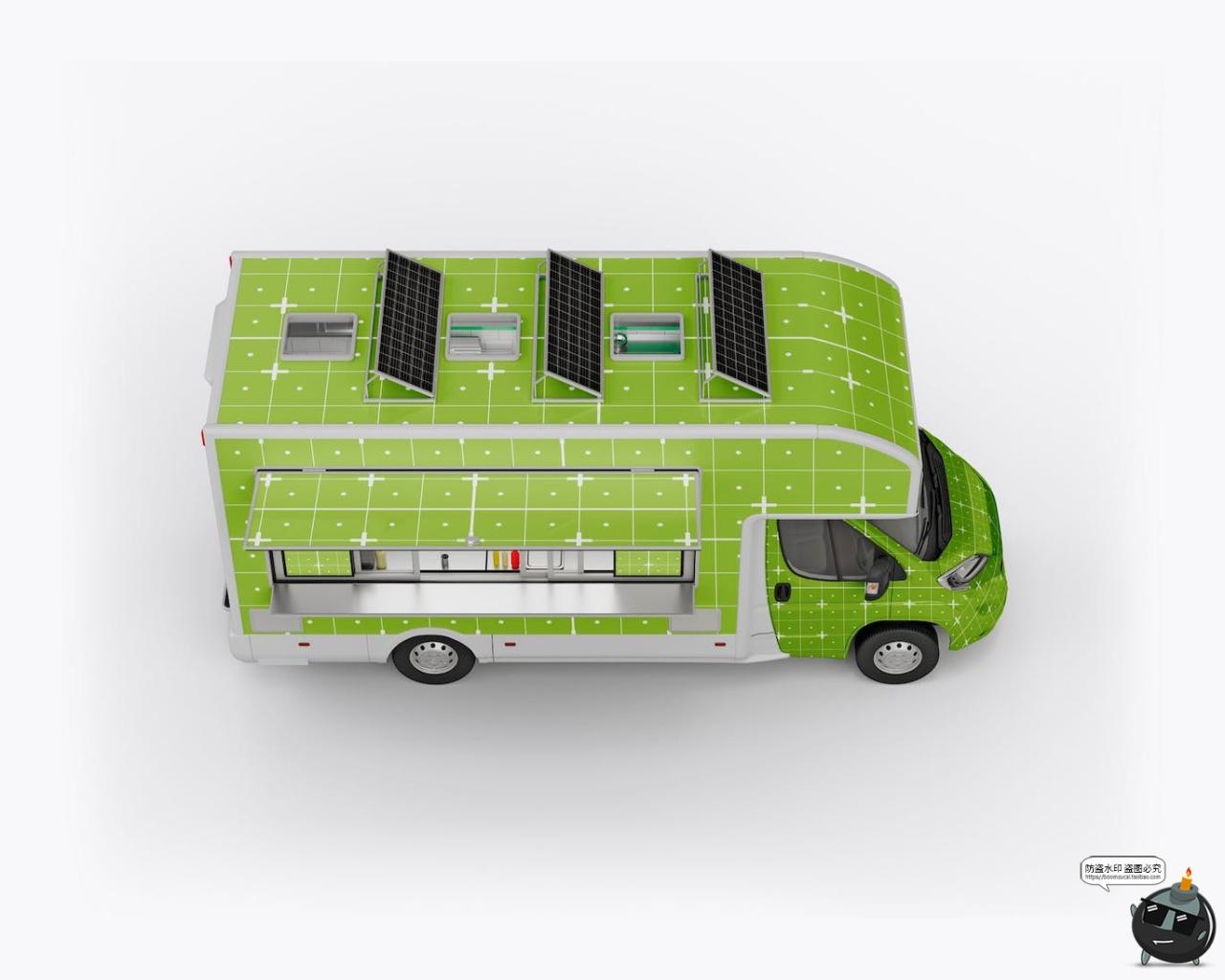 图片[5]-食品移动餐车快餐车摆摊卡车汽车贴图外观广告样机PSD模板PS素材-设计猿