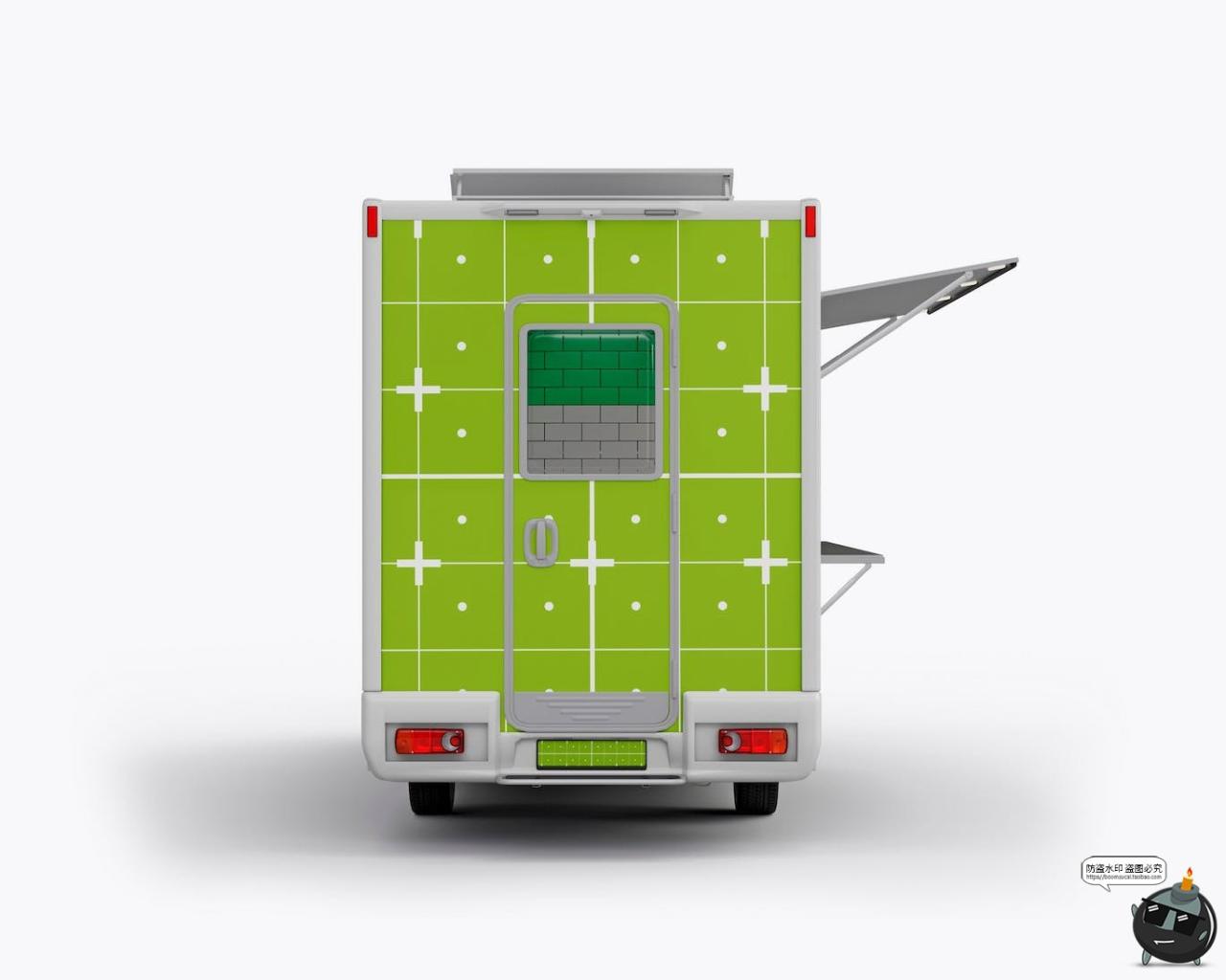 图片[6]-食品移动餐车快餐车摆摊卡车汽车贴图外观广告样机PSD模板PS素材-设计猿