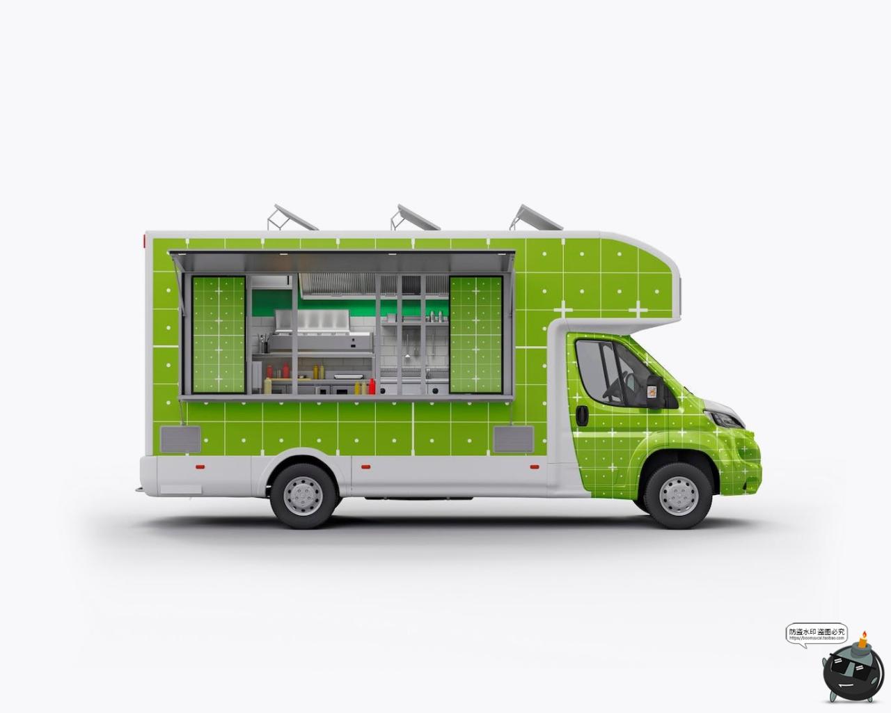 图片[7]-食品移动餐车快餐车摆摊卡车汽车贴图外观广告样机PSD模板PS素材-设计猿