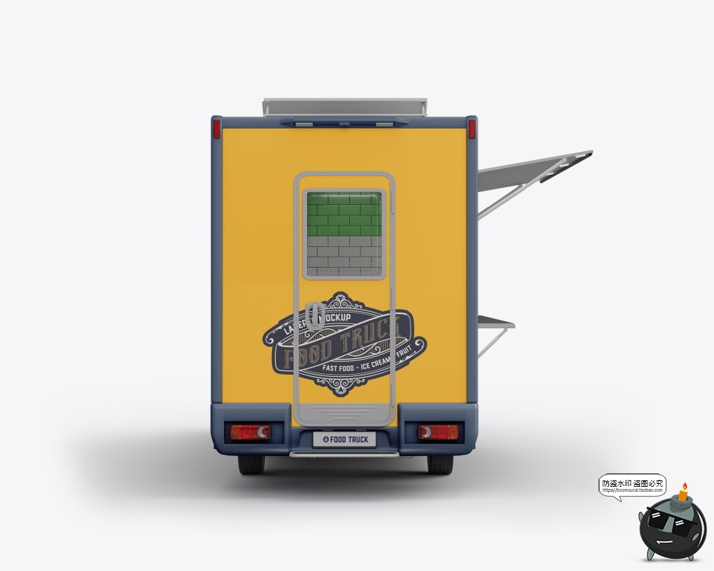 图片[8]-食品移动餐车快餐车摆摊卡车汽车贴图外观广告样机PSD模板PS素材-设计猿