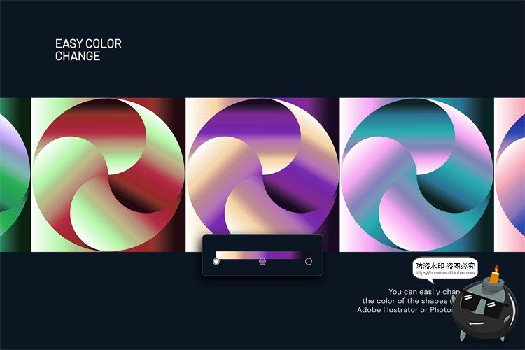 图片[9]-200款时尚抽象艺术马赛克渐变几何图形印花图案JPG图片AI矢量素材-设计猿