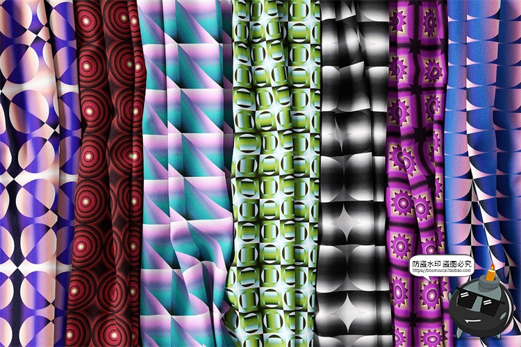 图片[10]-200款时尚抽象艺术马赛克渐变几何图形印花图案JPG图片AI矢量素材-设计猿