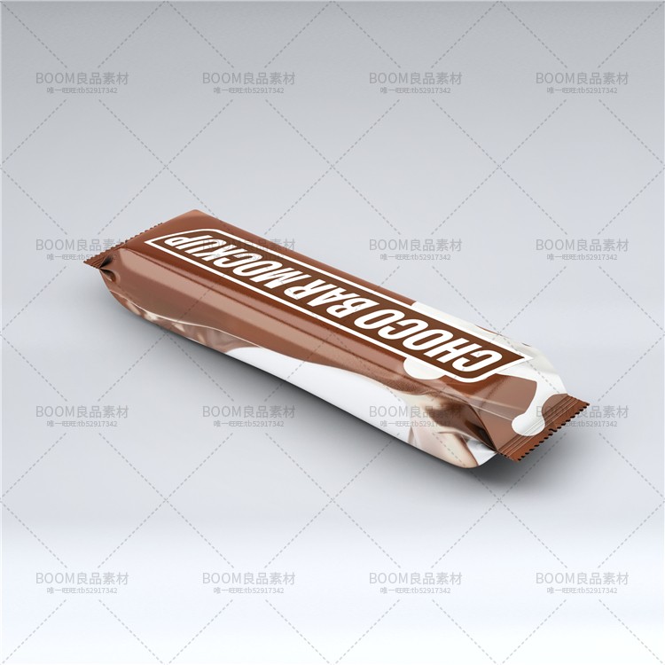 图片[4]-零食巧克力威化食品长条包装袋效果展示PSD智能贴图文创样机素材-设计猿