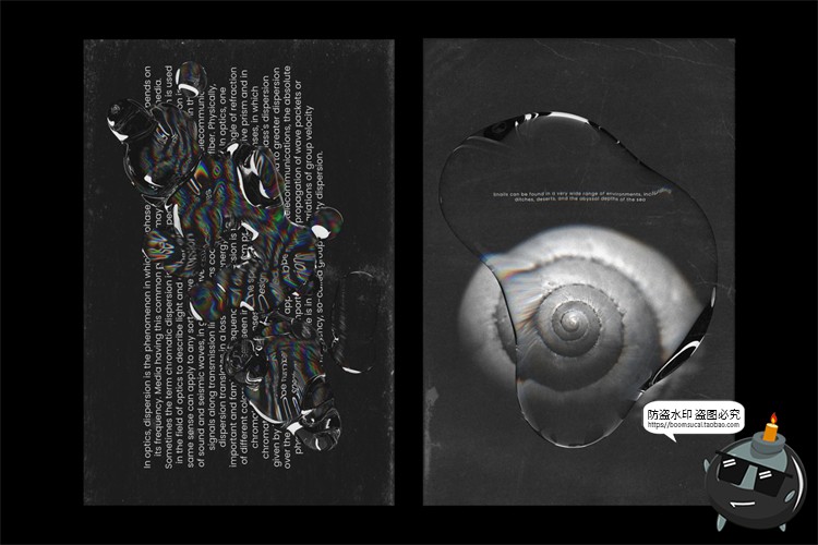 图片[17]-扭曲风液态水光折影透明失真光折射效果PSD样机模板PNG免抠PS素材-设计猿