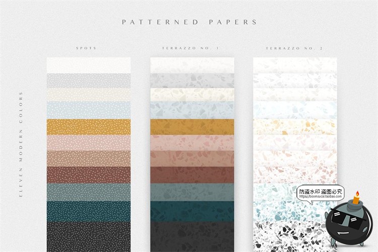 图片[7]-莫兰迪色系轻奢现代纸纹纹理贴图艺术背景底纹草纸JPG图片素材-设计猿