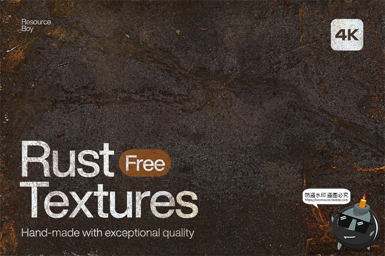 图片[1]-高清4K复古做旧铁质锈迹生锈腐蚀污迹背景肌理JPG图片合成素材-设计猿