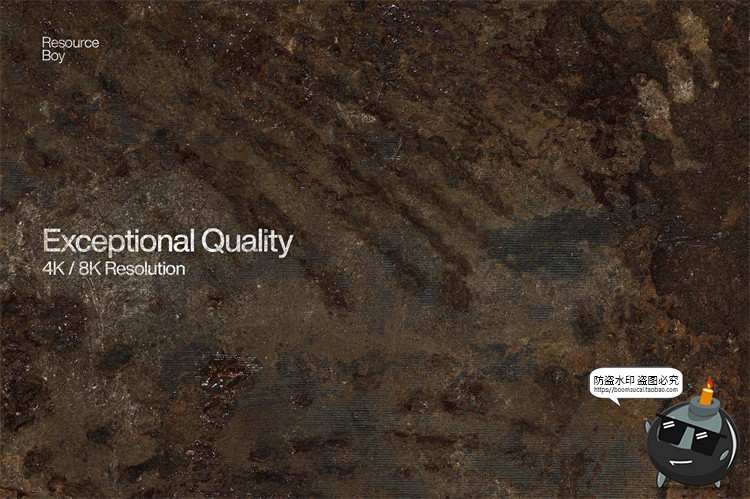 图片[3]-高清4K复古做旧铁质锈迹生锈腐蚀污迹背景肌理JPG图片合成素材-设计猿