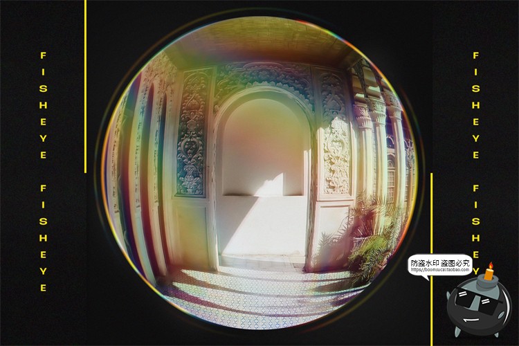 图片[11]-鱼眼镜头圆形镜像凸透镜扭曲效果特效后期图片合成PSD模板PS素材-设计猿