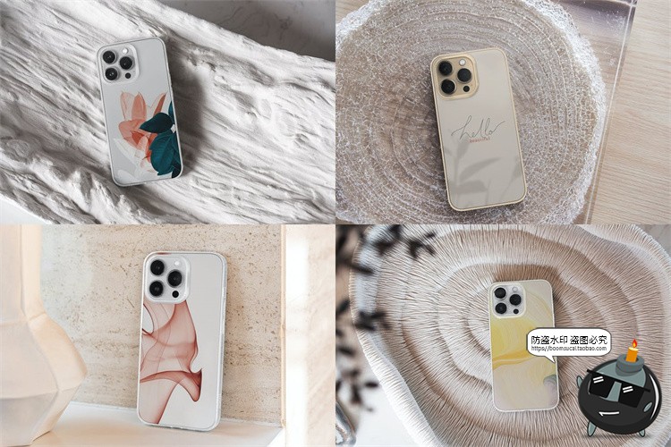 图片[7]-苹果iPhone 13 Pro手机外壳透明塑料水晶壳贴图样机PSD模板PS素材-设计猿