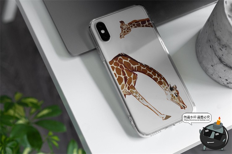 图片[3]-苹果iPhone Xs透明手机壳塑料水晶外观硬壳贴图效果图样机PS素材-设计猿