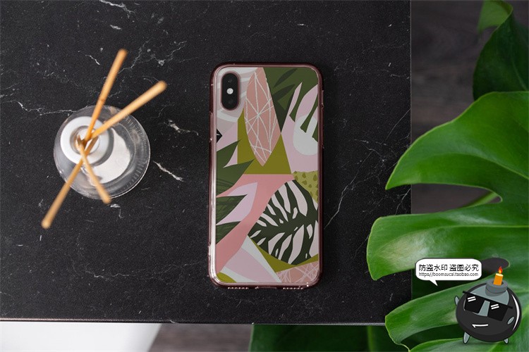 图片[5]-苹果iPhone Xs透明手机壳塑料水晶外观硬壳贴图效果图样机PS素材-设计猿