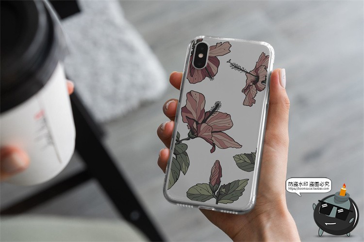 图片[7]-苹果iPhone Xs透明手机壳塑料水晶外观硬壳贴图效果图样机PS素材-设计猿