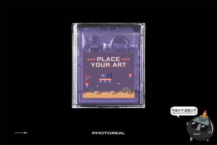 图片[10]-复古老物件游戏机内存卡储存卡透明旧外壳卡带样机PSD模板PS素材-设计猿