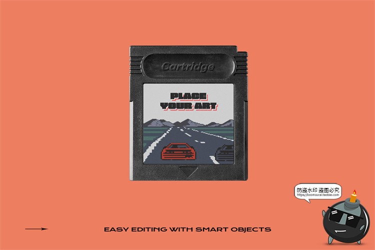 图片[12]-复古老物件游戏机内存卡储存卡透明旧外壳卡带样机PSD模板PS素材-设计猿