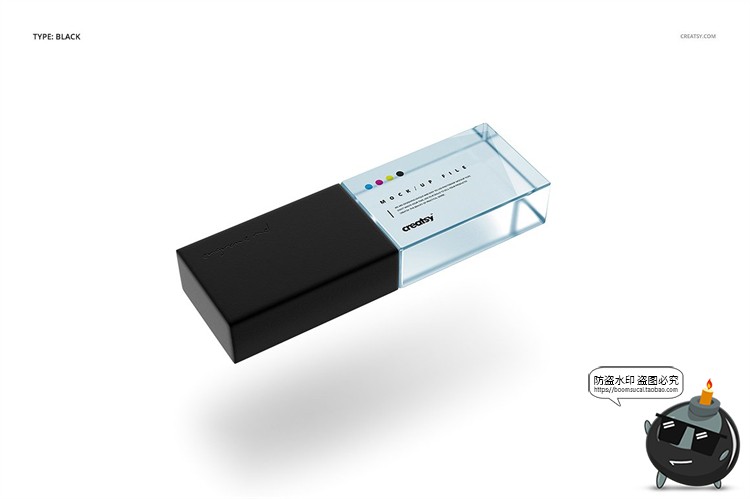 图片[11]-亚克力USB驱动器U盘智能贴图效果展示mockups样机PSD模板PS素材-设计猿
