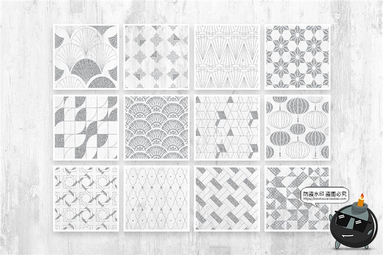 图片[6]-黑金质感房地产风格时尚轻奢无缝平铺背景底纹纹理AI矢量PSD素材-设计猿