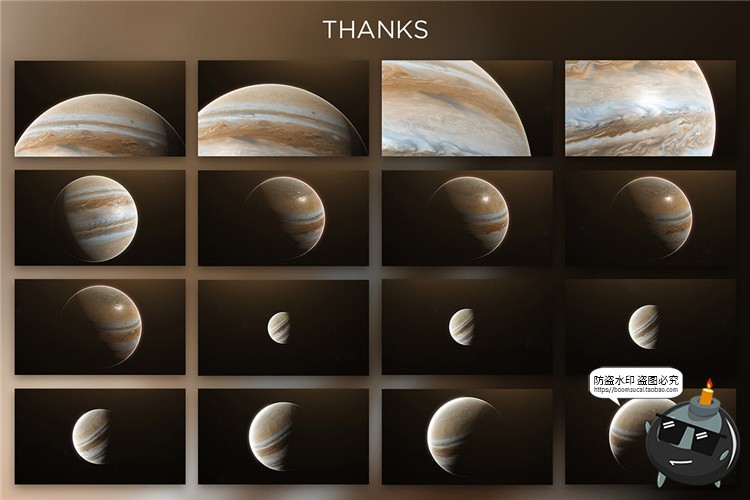 图片[6]-震撼木星表面拍摄遮挡宇宙星球视图太空背景底纹纹理JPG图片素材-设计猿