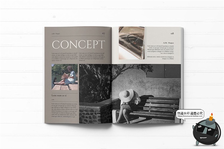 图片[5]-优雅时尚书籍品牌宣传手册画册排版楼书框架PSD模板AI矢量PS素材-设计猿