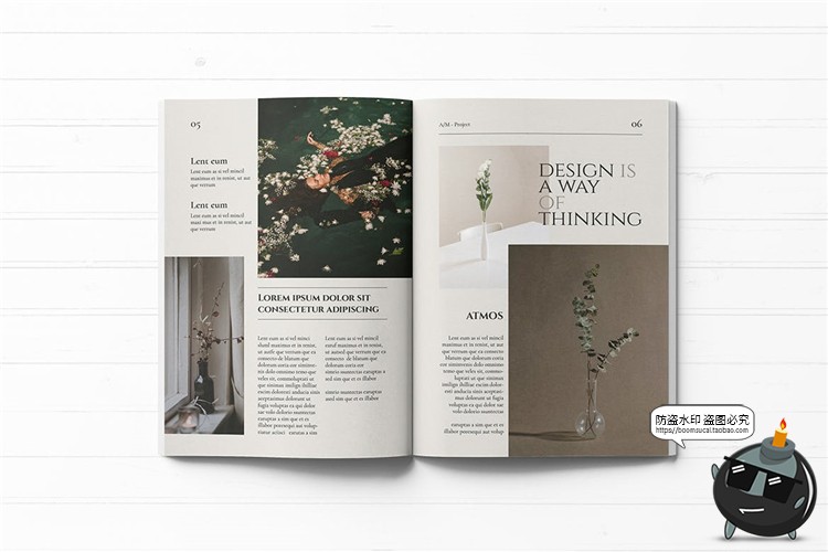 图片[6]-优雅时尚书籍品牌宣传手册画册排版楼书框架PSD模板AI矢量PS素材-设计猿