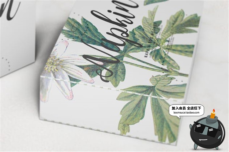 图片[12]-纸巾纸盒餐厅饭店一次性餐巾样机纸包装效果展示PSD模板素材贴图-设计猿