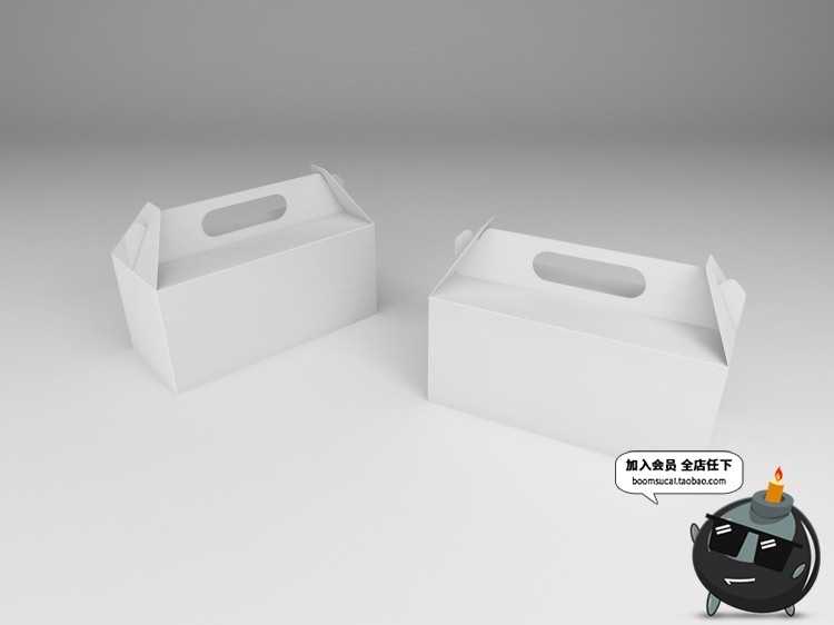 图片[14]-手提式纸箱送礼盒子礼盒产品外包装纸盒效果图vi样机PSD设计素材-设计猿