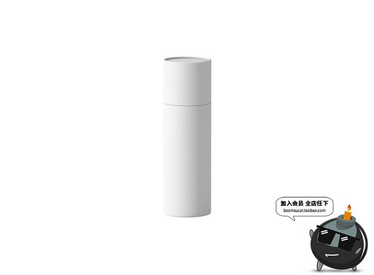 图片[3]-茶叶咖啡纸筒礼盒包装外观图案效果展示文创设计PSD样机模板素材-设计猿