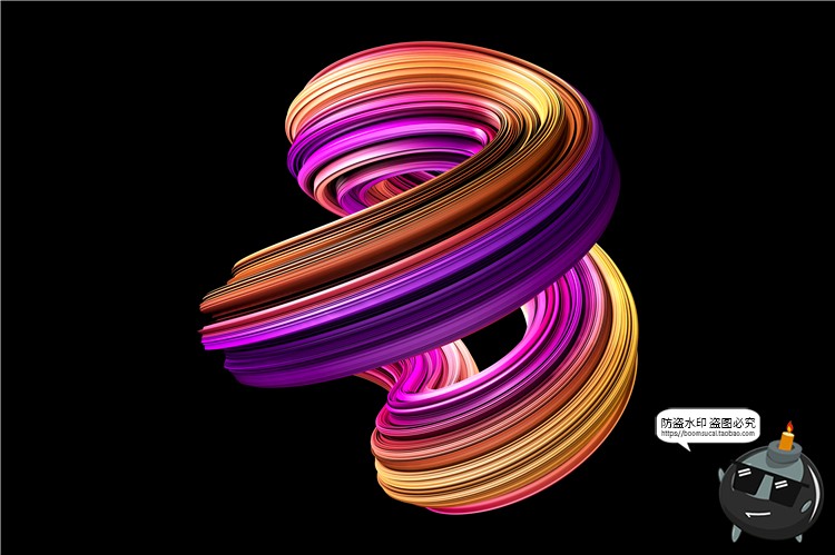 图片[5]-扭曲艺术时尚渐变流体3D立体元素PNG免抠背景包装底纹图案PS素材-设计猿