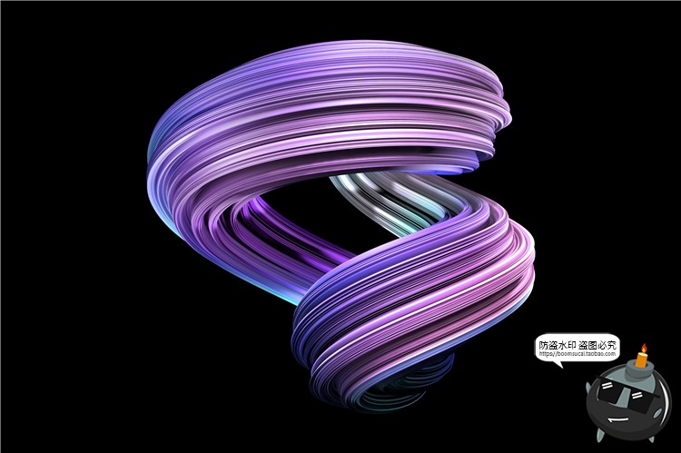 图片[7]-扭曲艺术时尚渐变流体3D立体元素PNG免抠背景包装底纹图案PS素材-设计猿