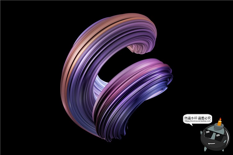 图片[9]-扭曲艺术时尚渐变流体3D立体元素PNG免抠背景包装底纹图案PS素材-设计猿