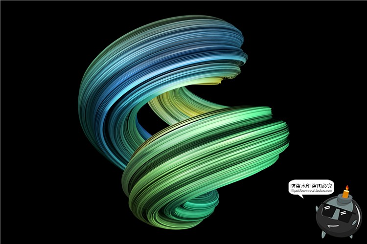 图片[11]-扭曲艺术时尚渐变流体3D立体元素PNG免抠背景包装底纹图案PS素材-设计猿