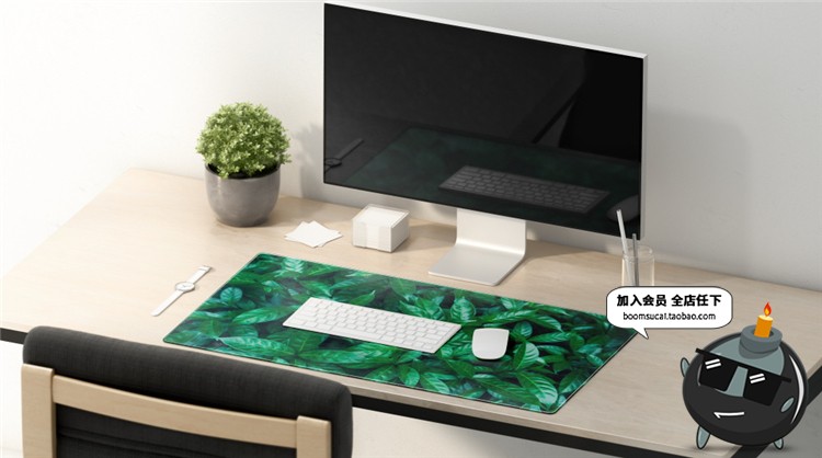 图片[2]-大鼠标垫办公桌垫大张垫子硅胶软垫Mockups样机PSD模板PS设计素材-设计猿