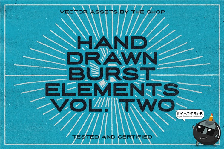 图片[1]-几何形状手绘爆裂爆炸线条时间速度效果线AI矢量元素PNG免抠素材-设计猿