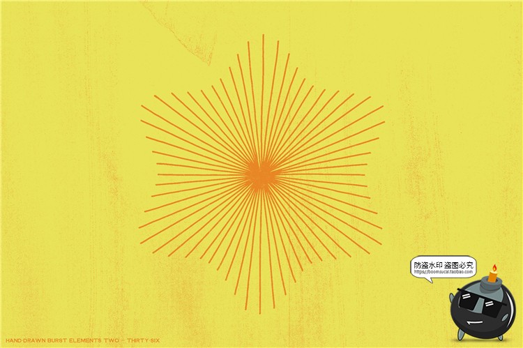 图片[5]-几何形状手绘爆裂爆炸线条时间速度效果线AI矢量元素PNG免抠素材-设计猿