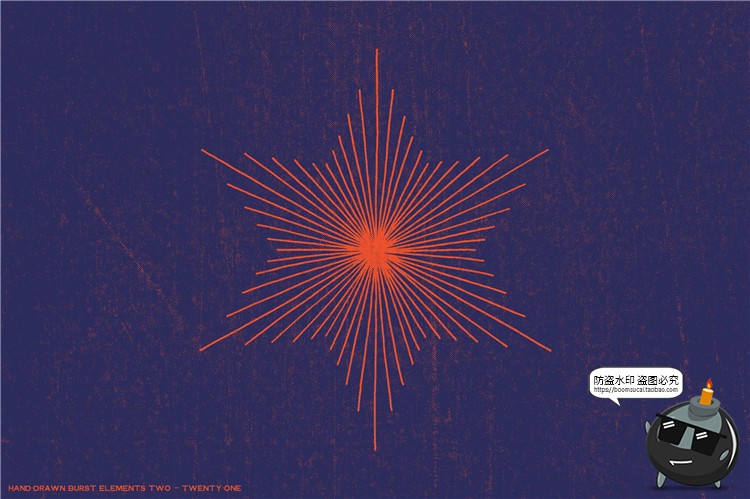 图片[14]-几何形状手绘爆裂爆炸线条时间速度效果线AI矢量元素PNG免抠素材-设计猿