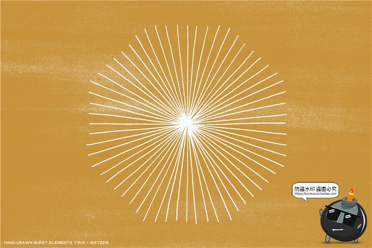 图片[16]-几何形状手绘爆裂爆炸线条时间速度效果线AI矢量元素PNG免抠素材-设计猿