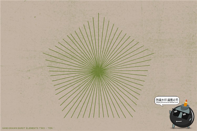 图片[17]-几何形状手绘爆裂爆炸线条时间速度效果线AI矢量元素PNG免抠素材-设计猿