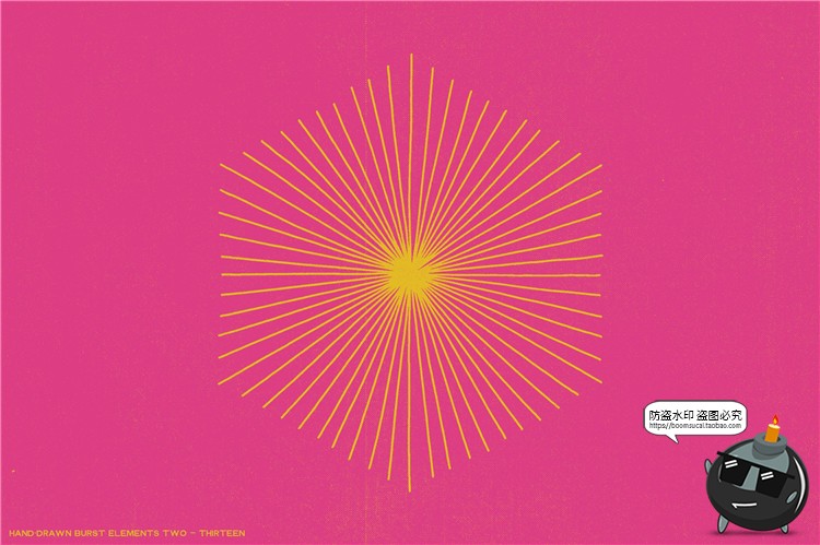 图片[18]-几何形状手绘爆裂爆炸线条时间速度效果线AI矢量元素PNG免抠素材-设计猿