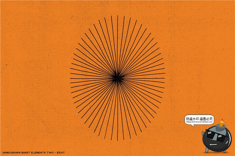 图片[19]-几何形状手绘爆裂爆炸线条时间速度效果线AI矢量元素PNG免抠素材-设计猿