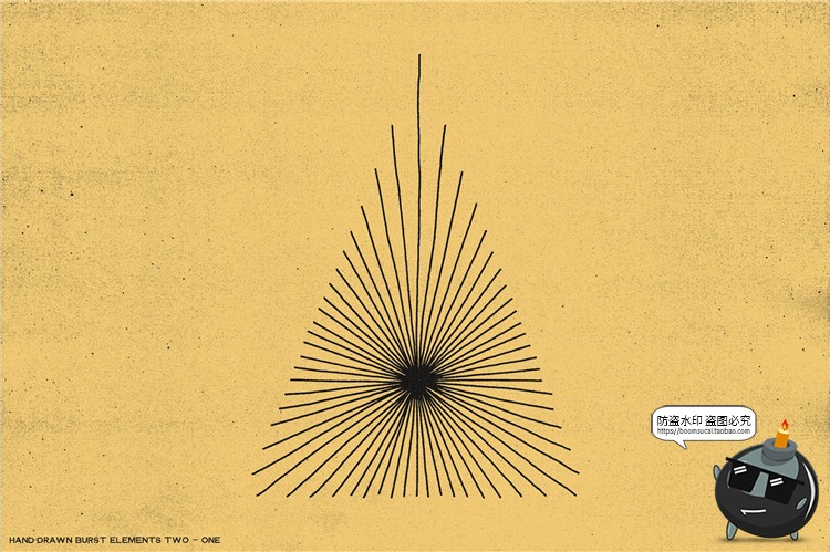 图片[21]-几何形状手绘爆裂爆炸线条时间速度效果线AI矢量元素PNG免抠素材-设计猿