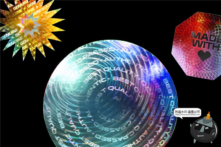 图片[5]-全息渐变镭射标签贴纸VI展示模型mockups样机多功能PSD模板PS素材-设计猿