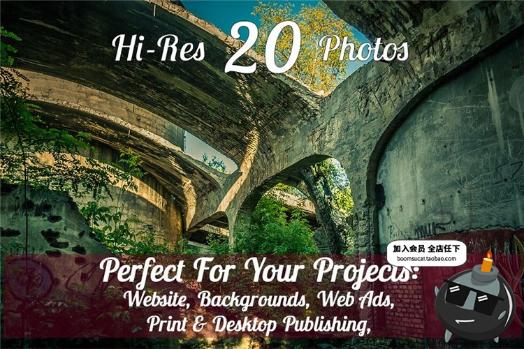 图片[3]-西方城堡废墟旧水泥厂萧条景象高清后期合成JPG图片照片PS素材-设计猿