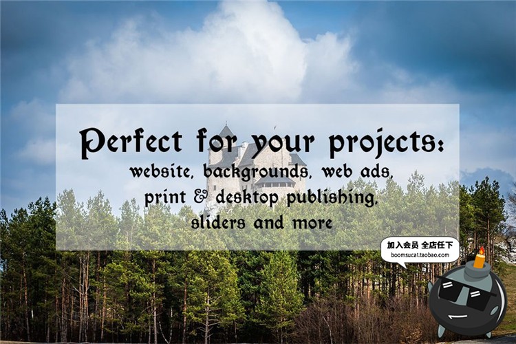 图片[7]-西方城堡废墟旧水泥厂萧条景象高清后期合成JPG图片照片PS素材-设计猿