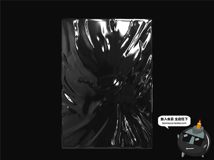 图片[10]-塑料薄膜保鲜膜包装纹理叠层塑封膜褶皱效果背景合成PSD模板素材-设计猿