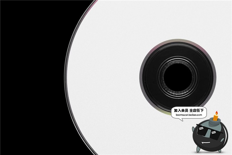 图片[5]-光盘CD/DVD包装透明效果设计彩色霓虹贴图样机PSD模板PS设计素材-设计猿